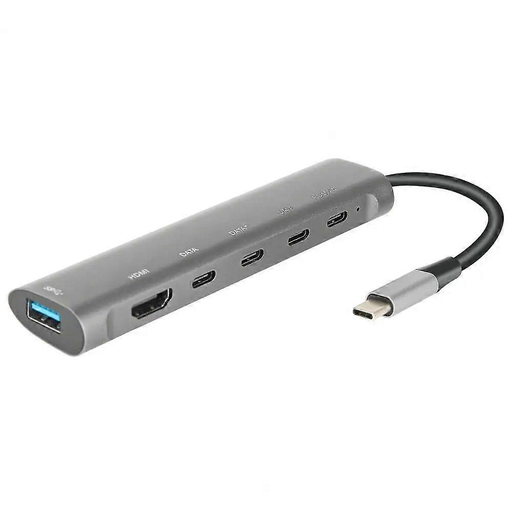 Dockingstation Kompakter USB-Hub Multiport-Hochgeschwindigkeitsübertragung Robuster USB-C-Splitter Multiport-Expander