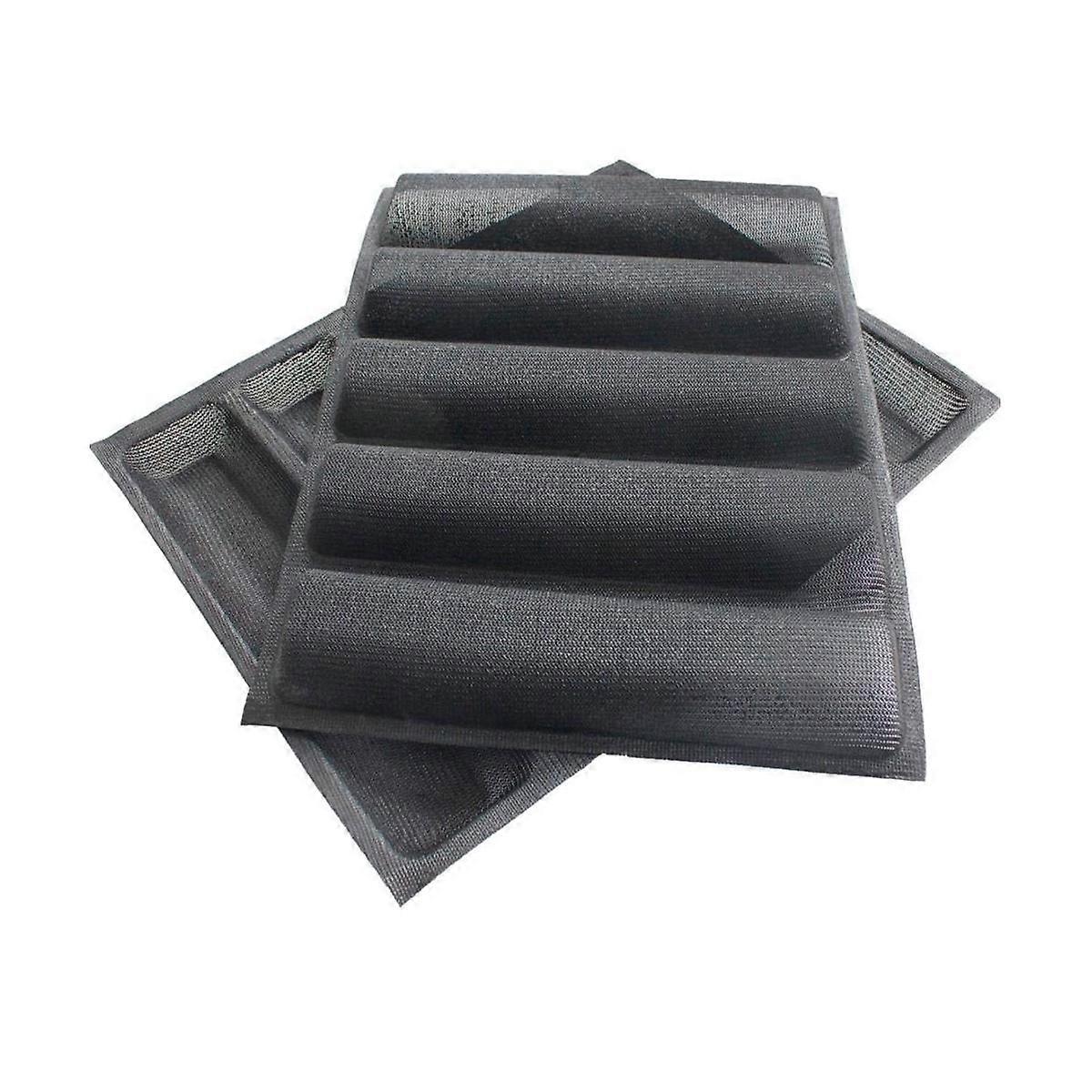 シリコン製穴あきベーキングフォーム サンドイッチ型 フレンチブレッドパン フードマット 5斤用 ノンスティックベーキング 2個