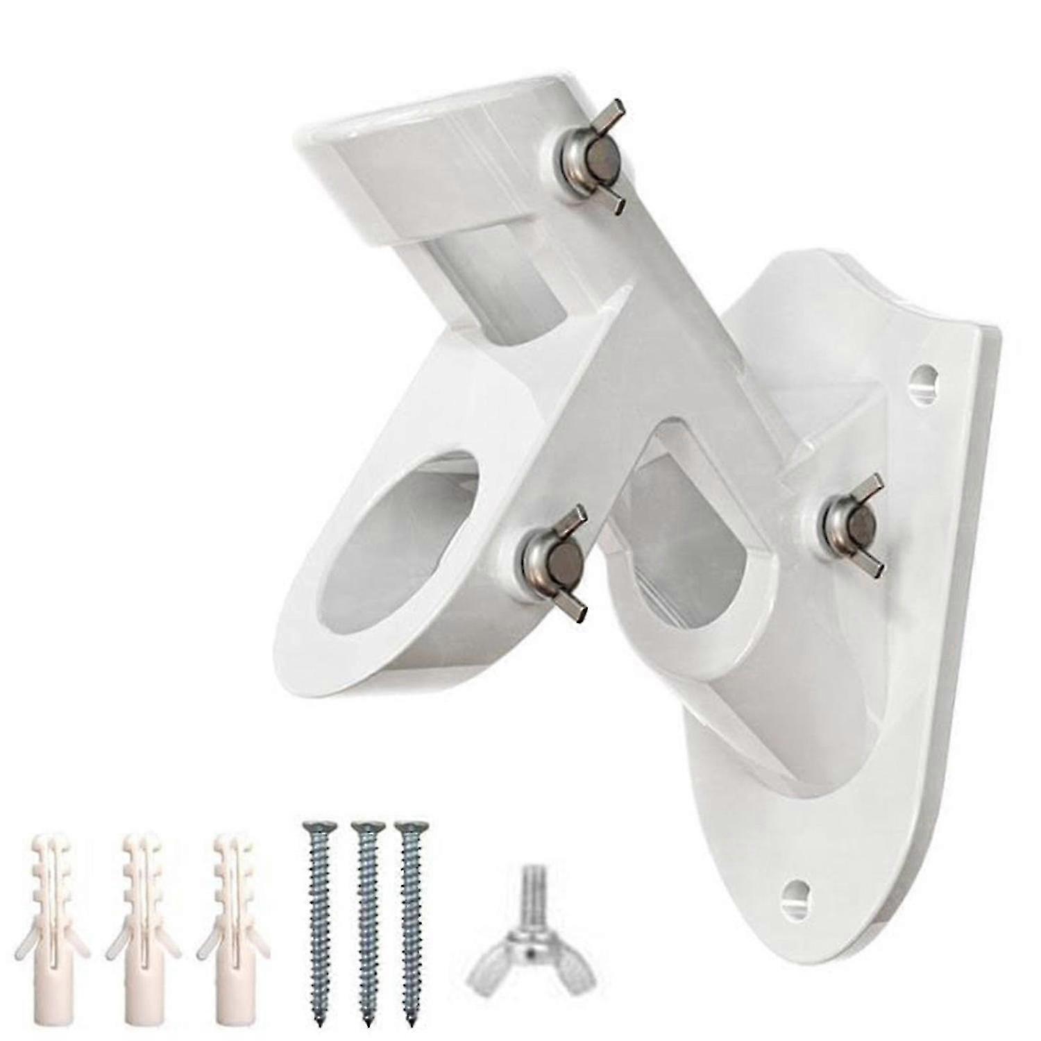 Aluminum Alloy Wall Flagpole Bracket Adjustable Two-way Flagpole Fixing Frame