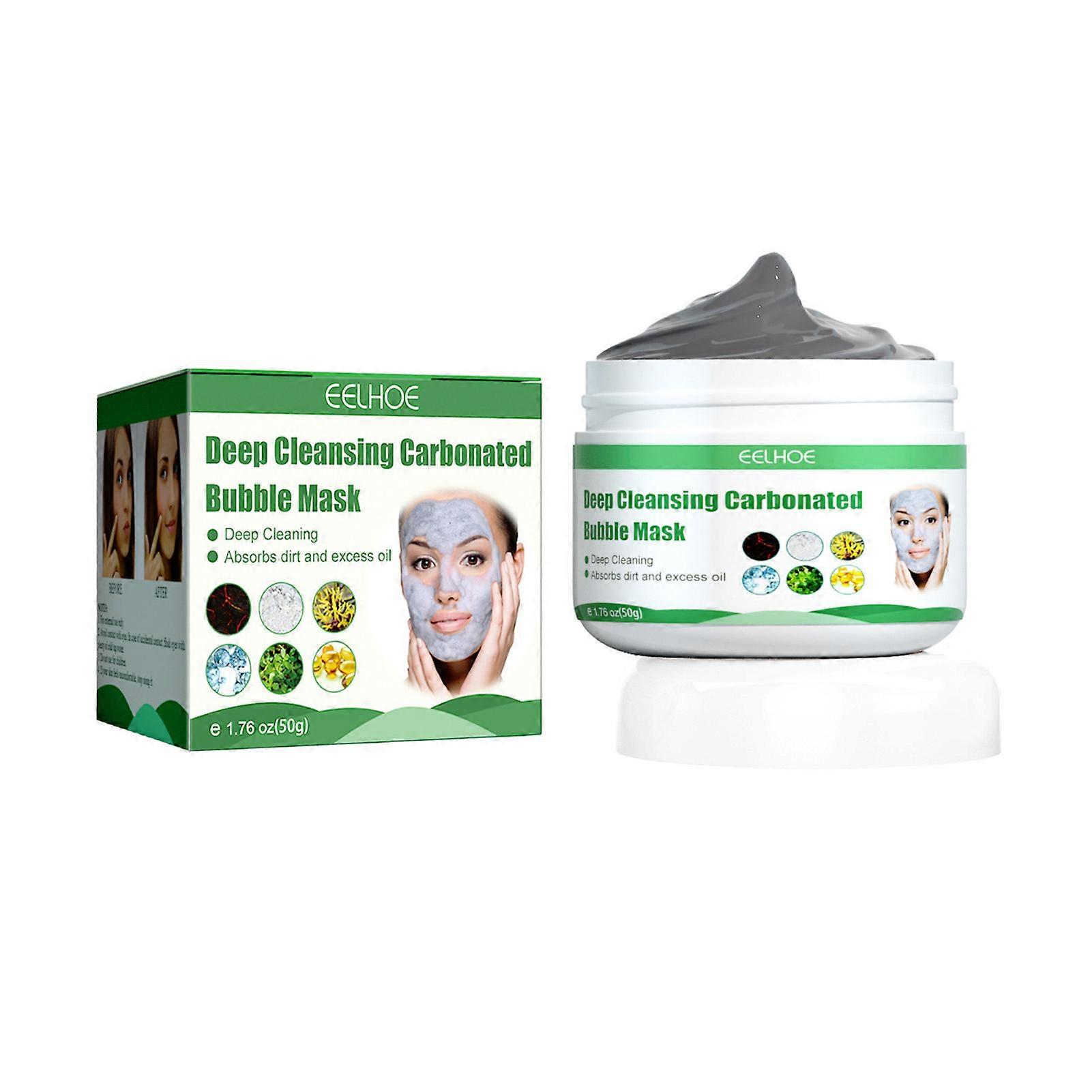 Masque à bulles d’élimination des points noirs Formule douce et sûre Masque de pores rétrécissants pour femme Traitement des points noirs