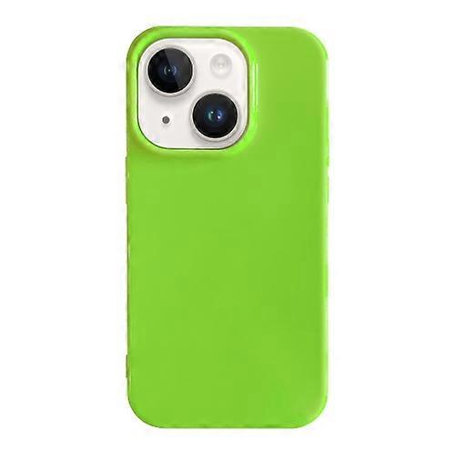 For iPhone 15 Shockproof Solid Color TPU Mobile Phone Case