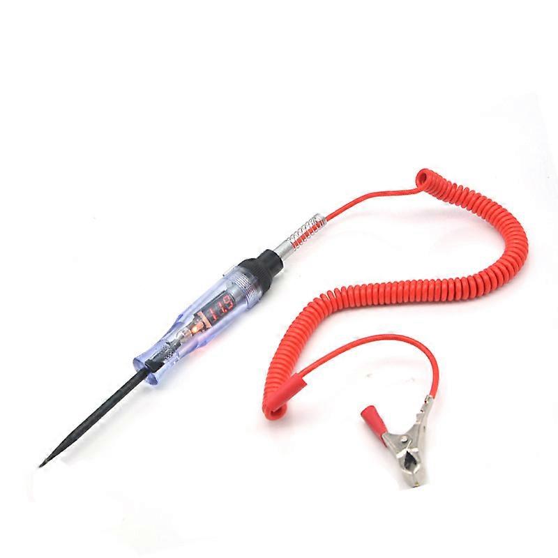 ZK-3-36V DC Auto Truck Voltage Circuit Tester Auto Test Long Probe Pen Bulb Auto Test Polar Pen Tool Repair Test Pen Tool Black