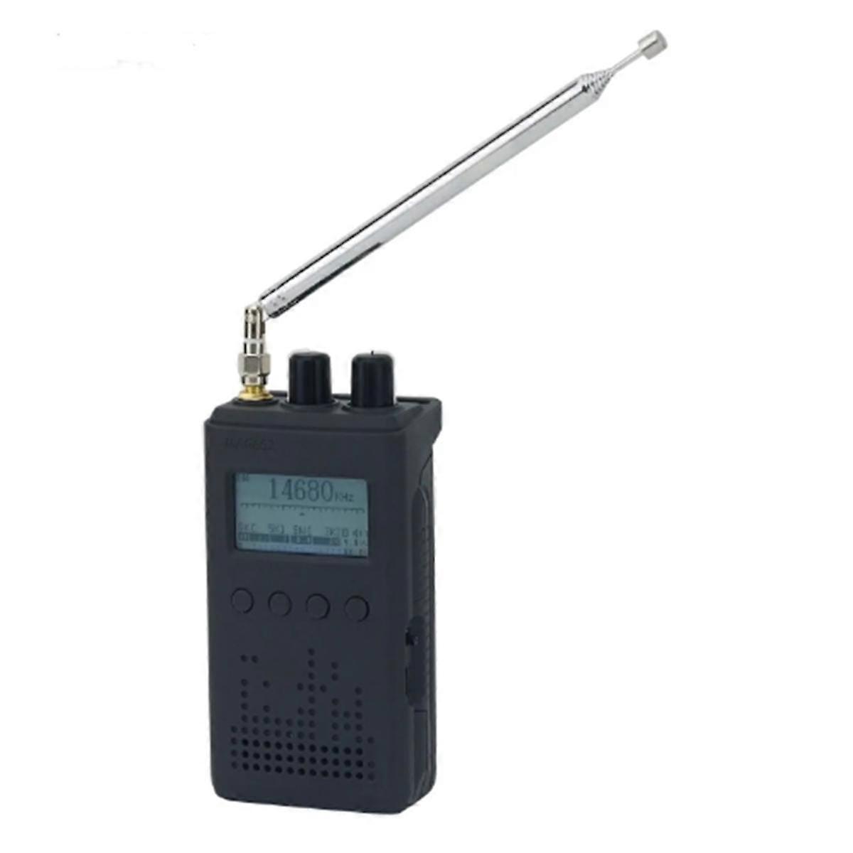 MAG662 TEF6686 DSP Full Band Radio FM/LW/MW/SW Radio Receiver with Screen Antenna Black