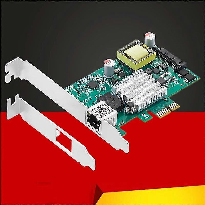 2.5Gb Network Card PCI Express X1 to RJ45 POE Gigabit Ethernet Lan Adapter 2.5Gbe PCI E NIC Frame Grabber Intel I225 Chip for PC