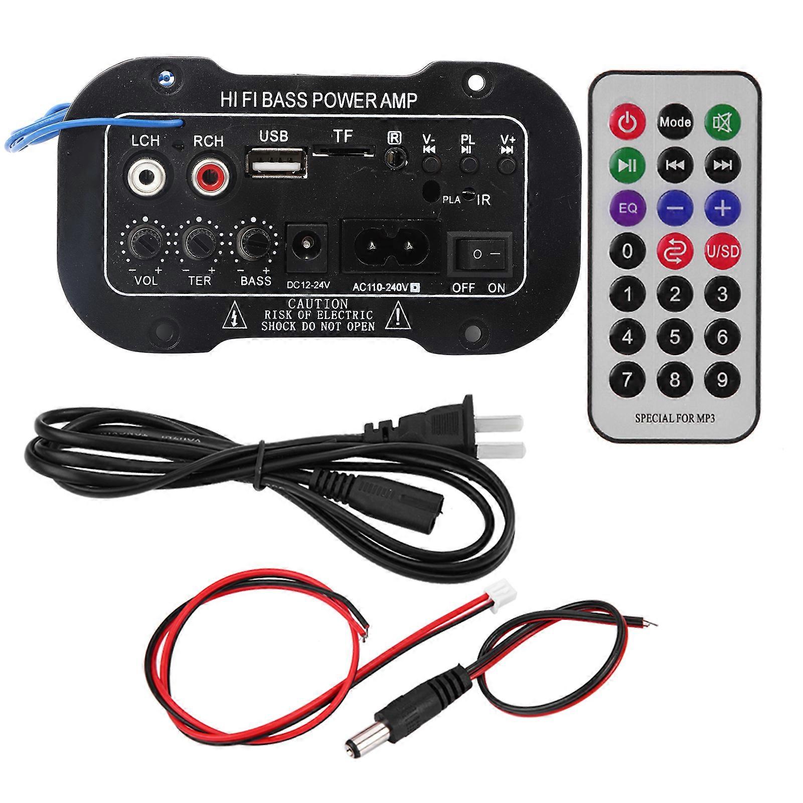 5 polegadas Auto Car Digital Bluetooth Amplificador Hifi Bass High Power Stereo Audio AMP