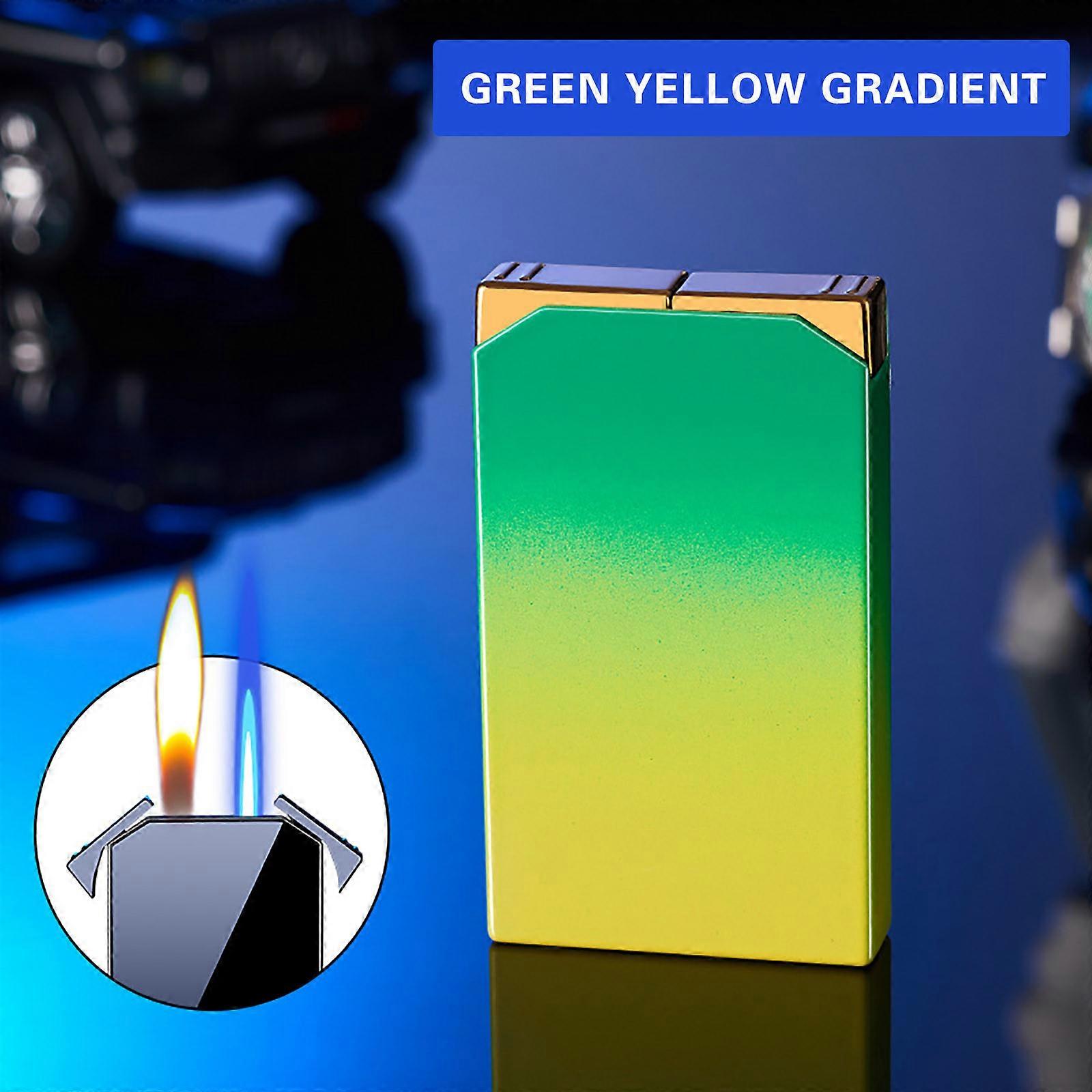 Jet Flame Lighter Flame Lighter, Switchable Torch Lighter And Soft Flame Lighter 2 In 1, Refillable Butane Gradient Lighter