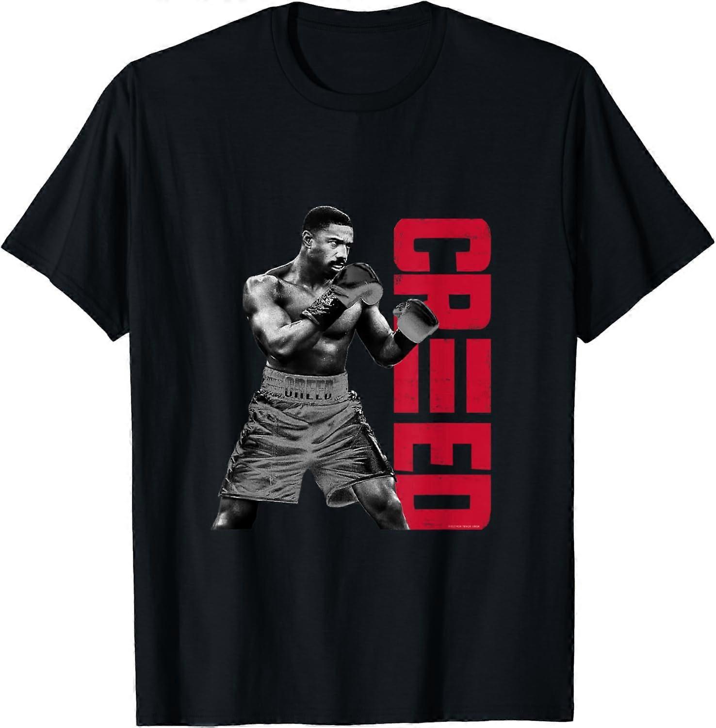 Adonis Creed posa con logo vertical camiseta rojajbdsj78