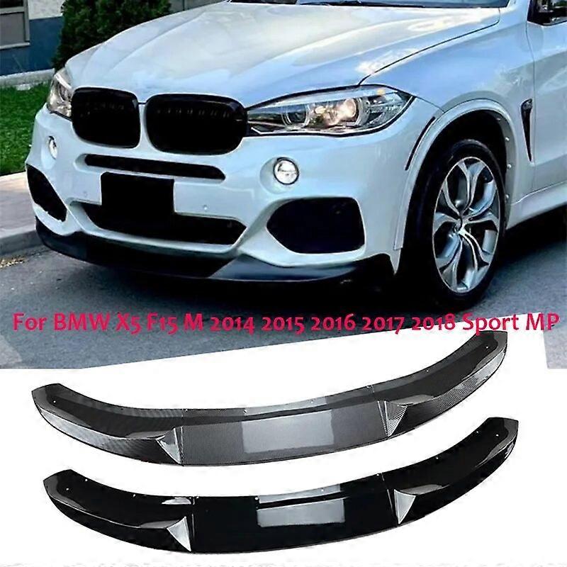 Γυαλιστερό μαύρο για BMW X5 F15 M 2014, 2015, 2016, 2017, 2018 Sport MP, Μπροστινός προφυλακτήρας, Σπόιλερ χειλιών, Canards, Διαχύτης, Splitter Guard