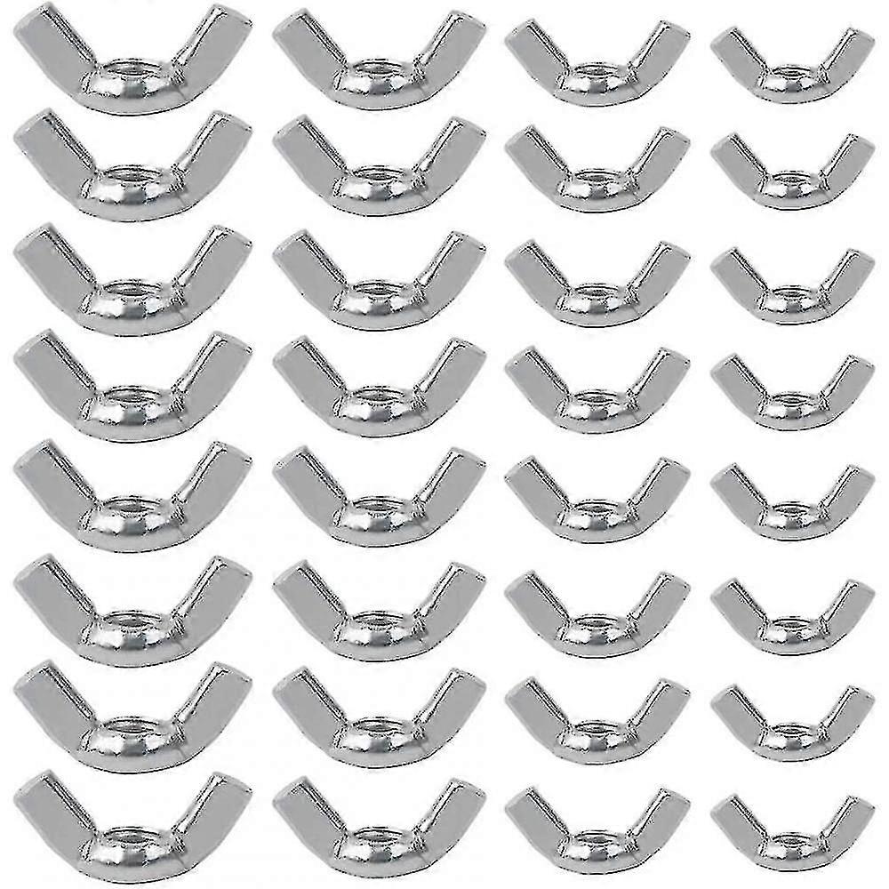 80 Pieces Ear Nuts M4, M5, M6, M8 Galvanized Ear Nuts Butterfut Nut Set Butterfly Nut Assortment Kit