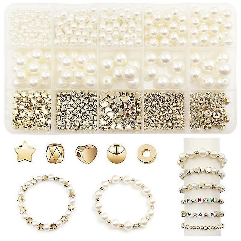 720 Pcs Pearl Beads For Jewelry Making Diy Bracelet Necklace Earring Craft