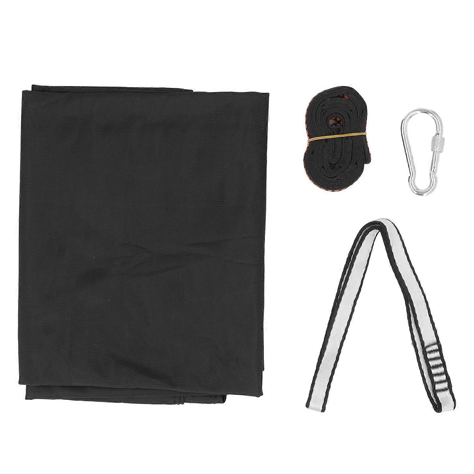 Kids Sensory Swing 9.2ft Long Easy Mounting Elastic Safe Durable Sensory Hammock for Bedroom Exercise Outdoor Black 3.3ft Wide 9.2ft Long