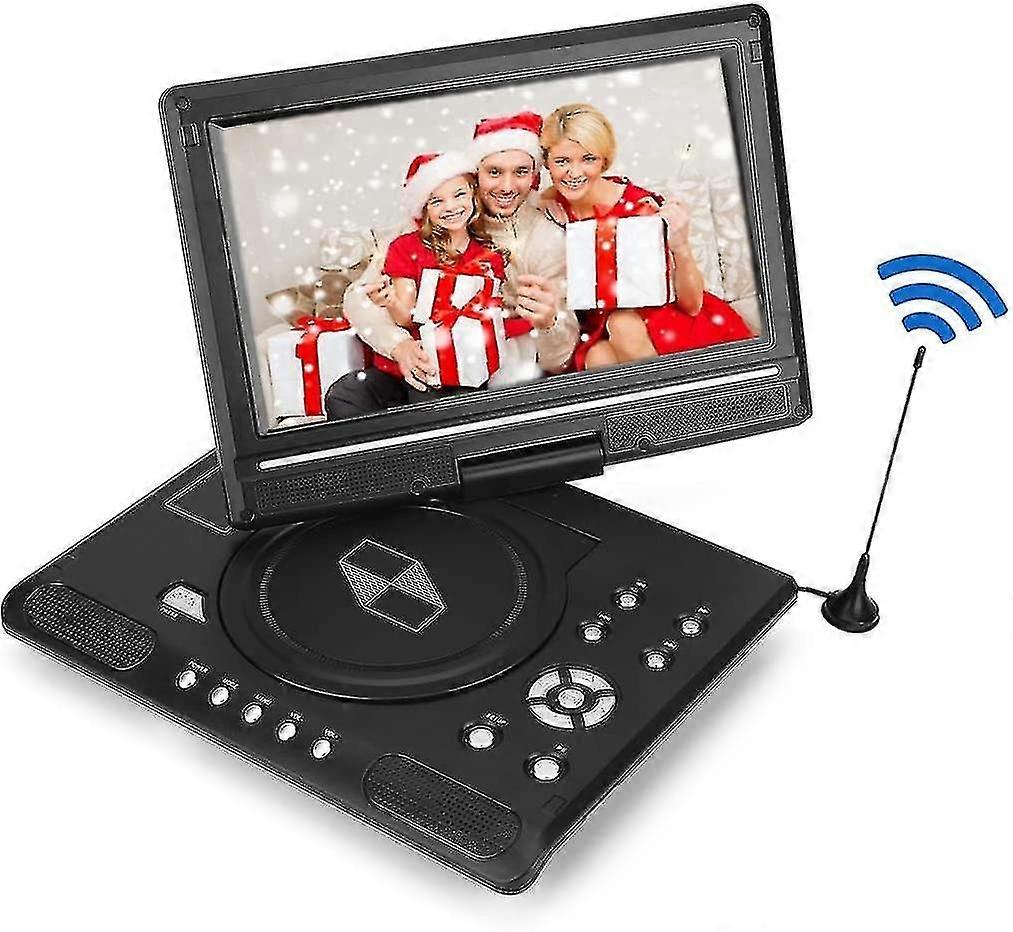 9.8 "portable Dvd Player, Mini Tv 3d Tv Sound 270  Rotating Screen, Fm Radio Function Play Cd / Dvd / Vcd / Evd / Mpeg4 Disc / Usb Stick / Sd / Ms / M