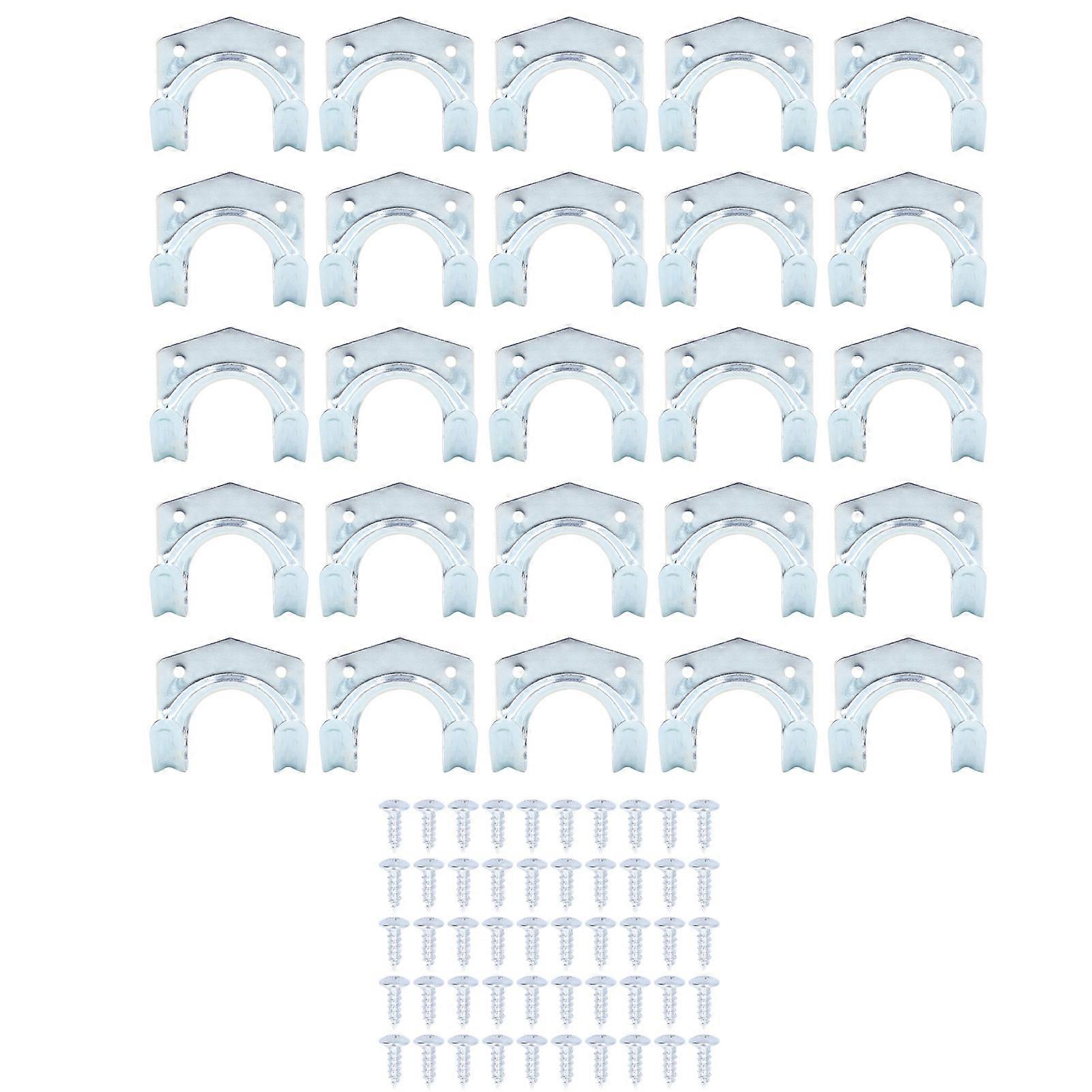 25 قطعة تخزين هوك المجلفن الصلب أداة شنقا مجموعة الملحقات كيت لحديقة المرآب