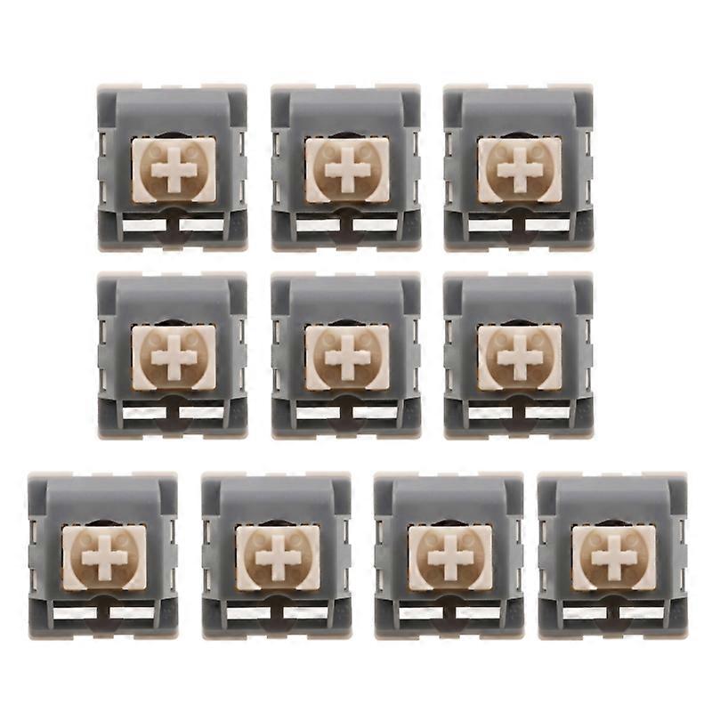 62g JWICK Gray White Linear Switch for Mechanical Keyboard Dustproof 4/10PCS