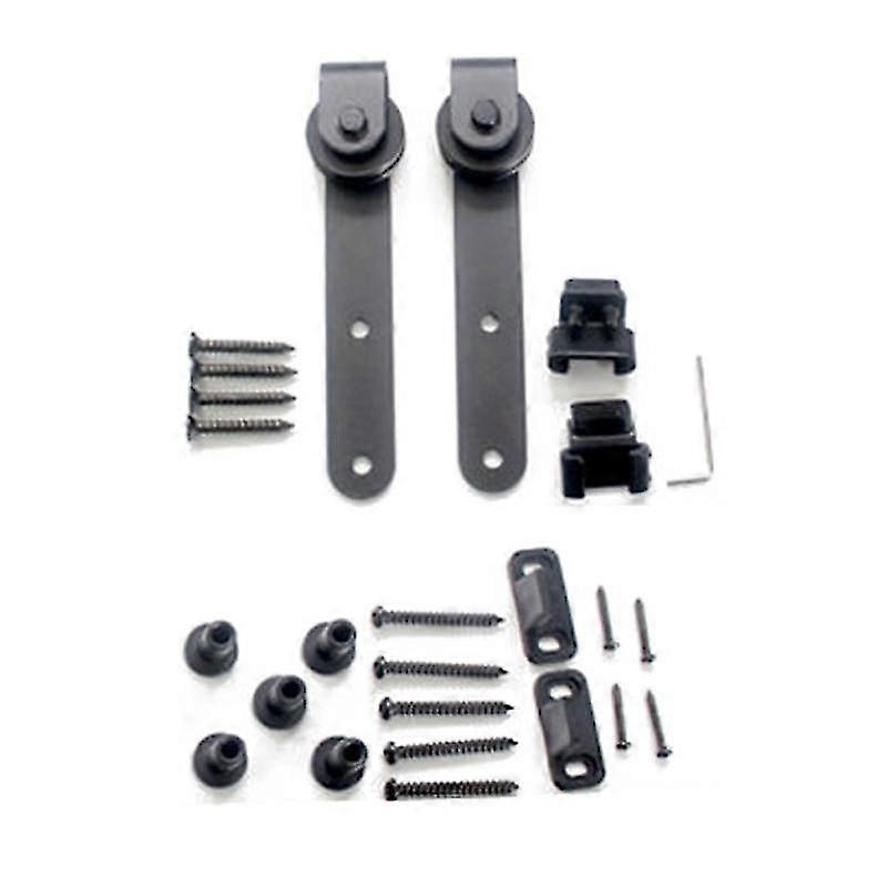 Mini Sliding Barn Door Hardware Kit, Top Mounted Hanging Rail Hanger
