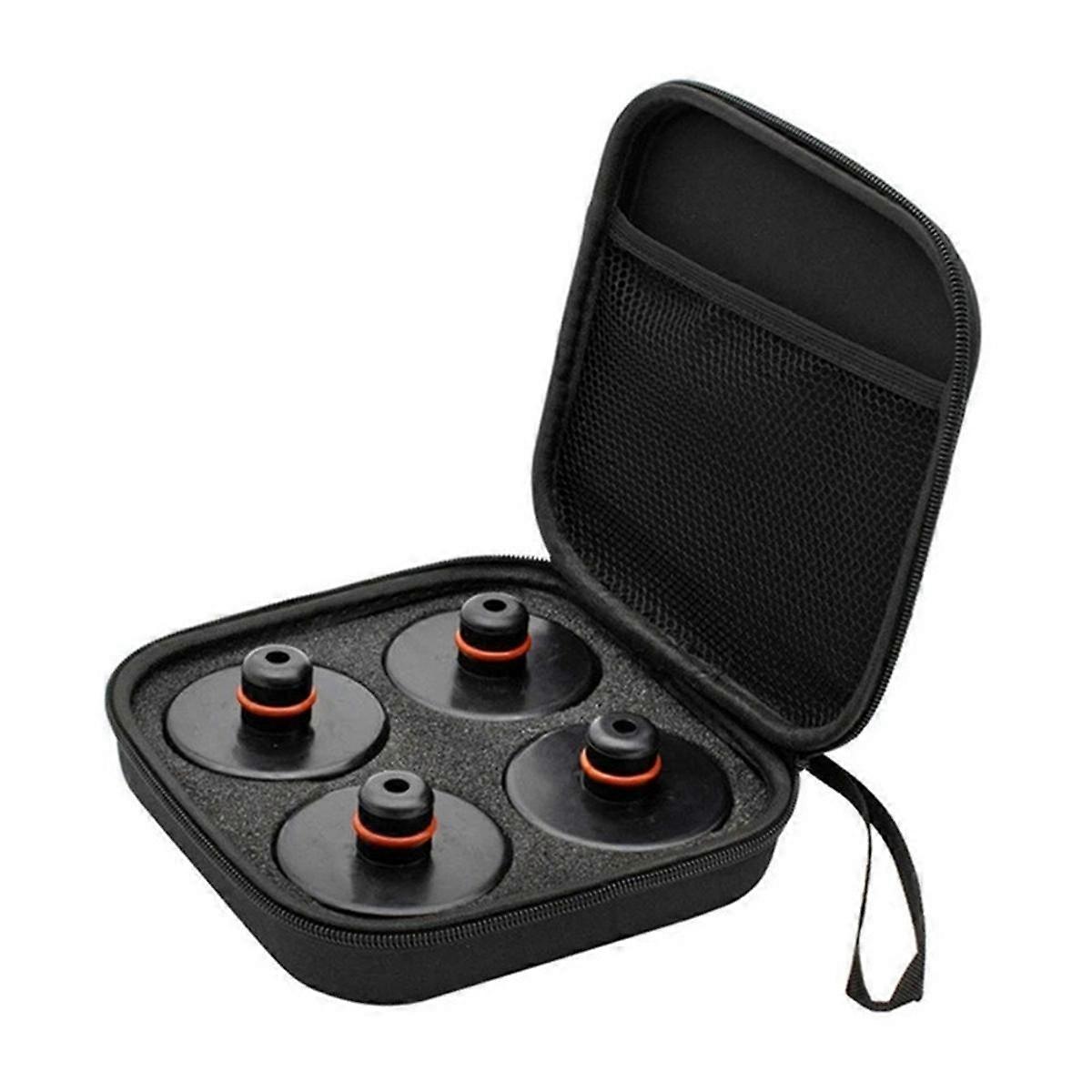 Lifting Jack Pads for /S/, 4 Discs with Storage Box,Chassis Jack Rubber Pad