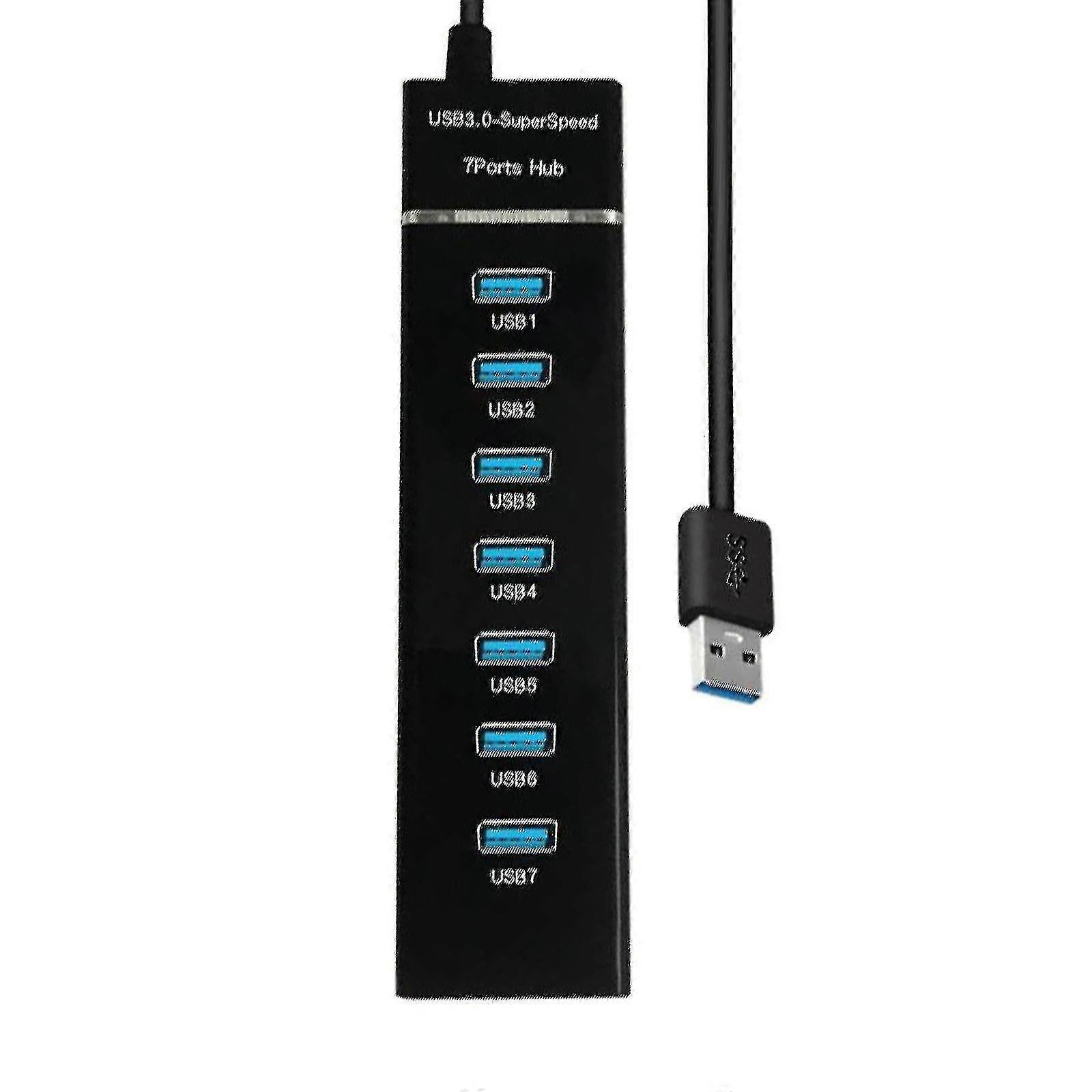 Usb 3.0 Hub Usb Hub 3.0 Multi Usb Splitter Hub 7 Port Multiple Expander Usb Hub