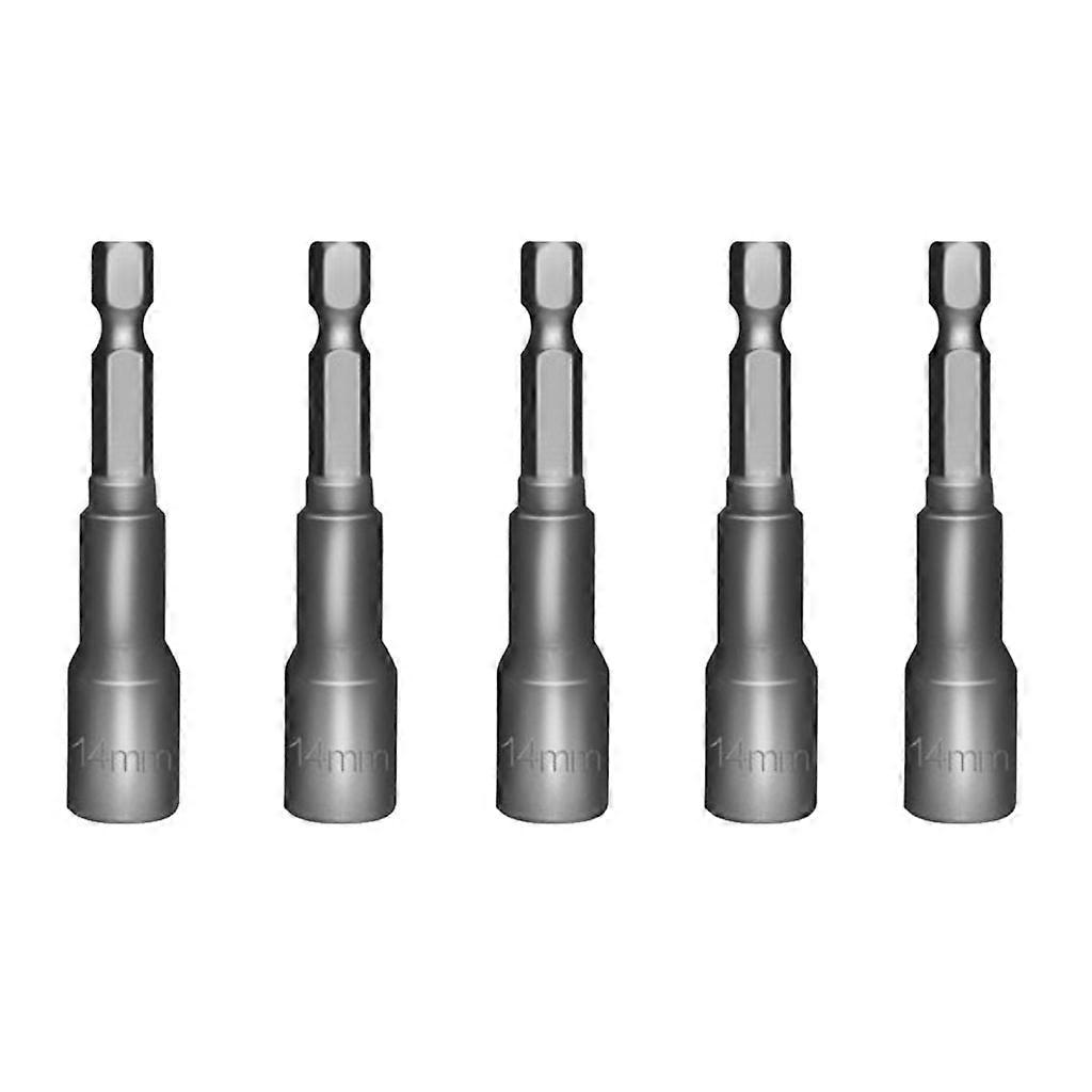 Hex Socket Sleeve Nozzles Magnetic Nut Driver Drill Bit Hex Power Tool 14mm
