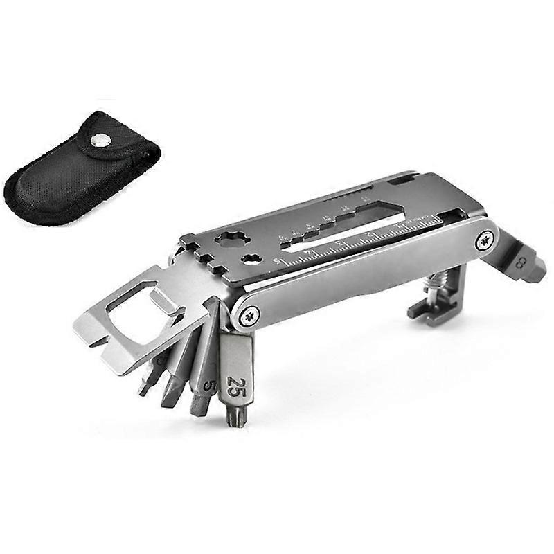 Bike Repair Tool Kit, 12 in 1 Bike Chain Tool Hex Key Wrench Maintain Accessories Multitool Set for Road Mountain Commuter Bicycle with a storage bag