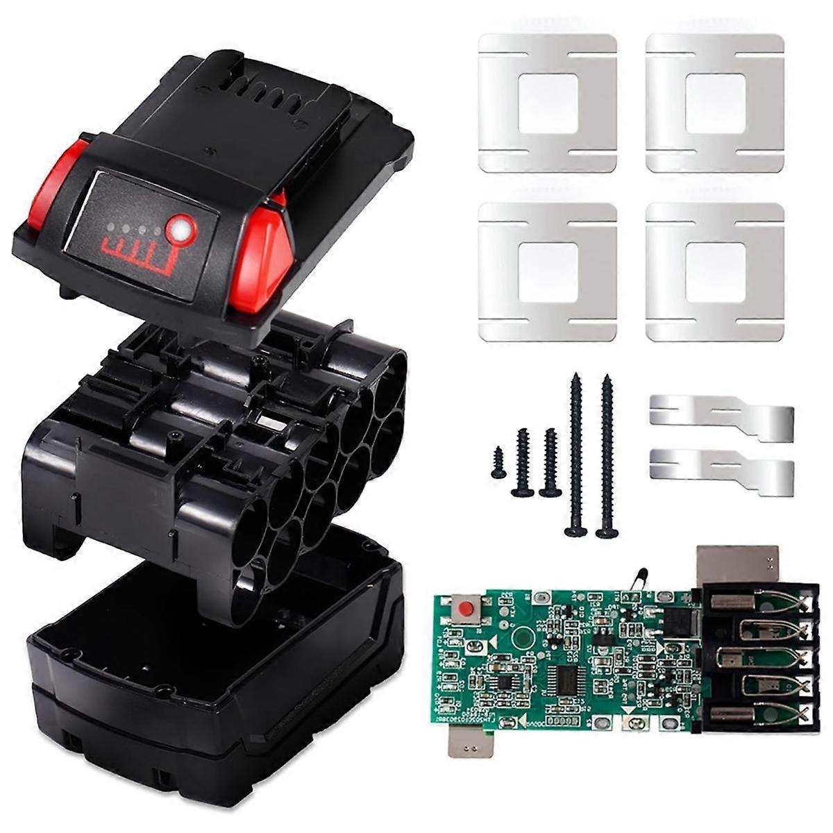 18V 10-Cell 3.0Ah 4.0Ah 5.0Ah 18650 Battery Case Replacement for Battery Broken Plastic Case Replac
