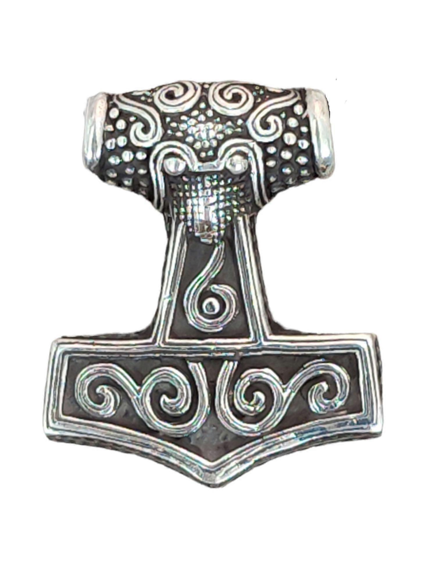 Thor's Hammer 149 with Snake Chain - Silver