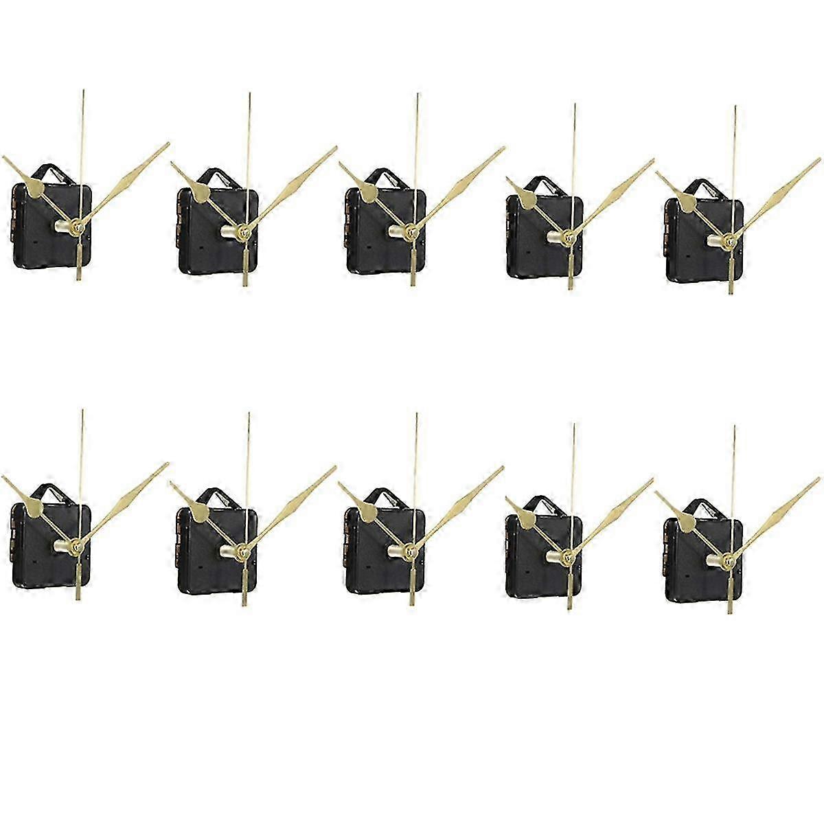 10 Set Quartz Clock Movement Hands Kits Wall Clock Movement Repair Clock Mechanism Parts Fit DIY