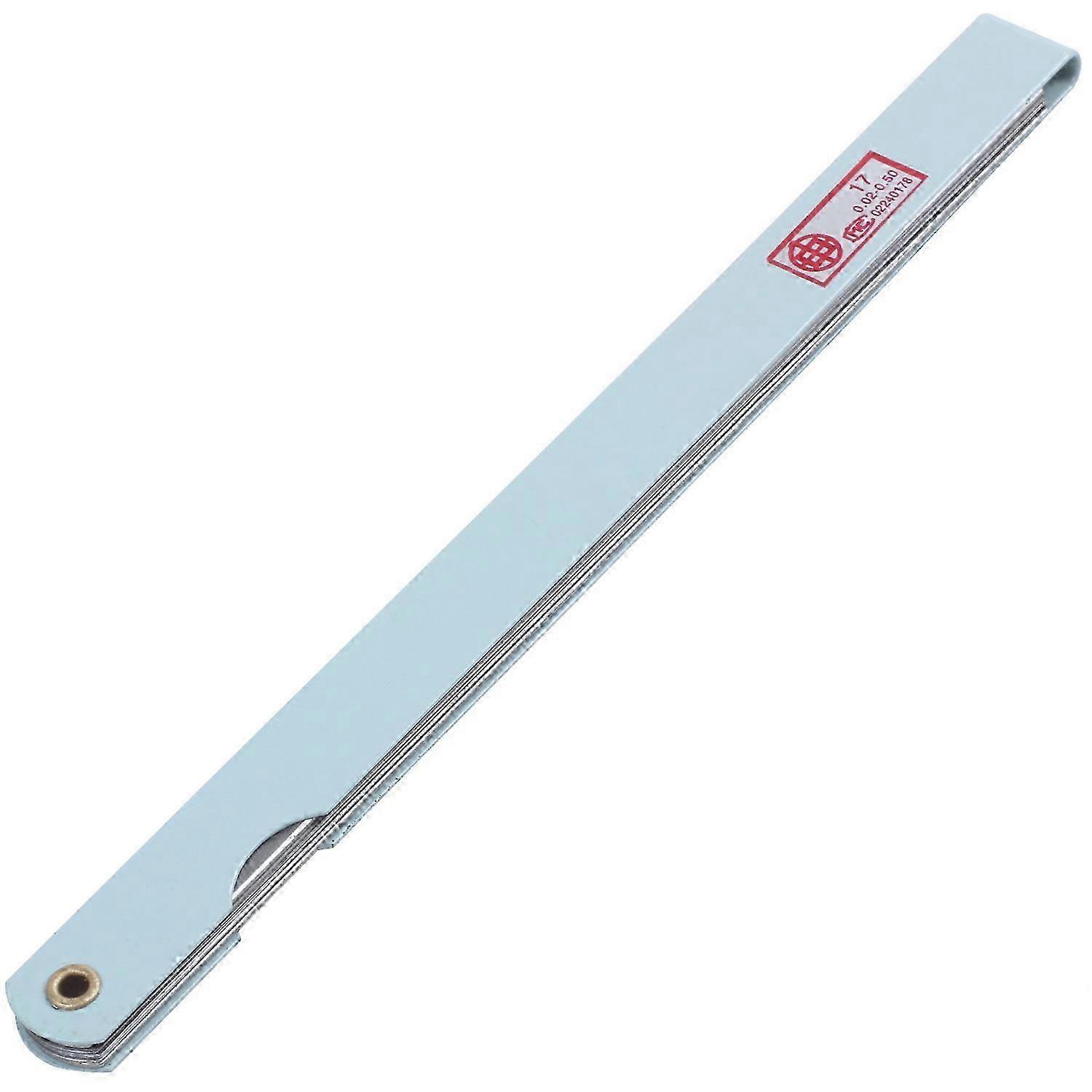 200 mm lang, 17 Blätter, 0,02 mm – 1,0 mm Abstand, dicke Messfühlerlehre
