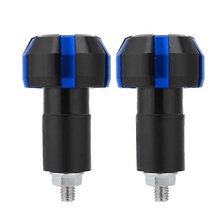 Handle End 2pcs Universal Motorcycle Modification Handlebar End Balance Grip Hand Grip Accessory (Blue)