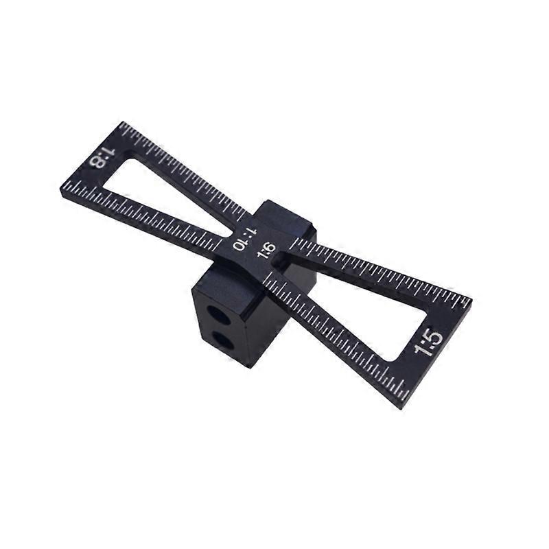 Dovetail Aluminum Alloy Marking Template Wooden Hinge Gauge with Hinge Gauge Guide Tool