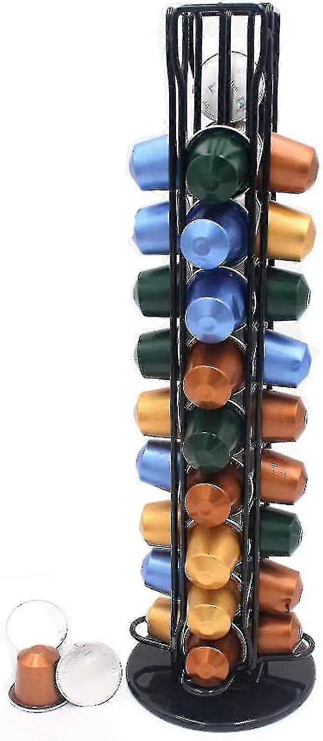 Nespresso Capsule Holder (40 Pieces) Rotating Capsule Holder For Storing Coffee Capsules
