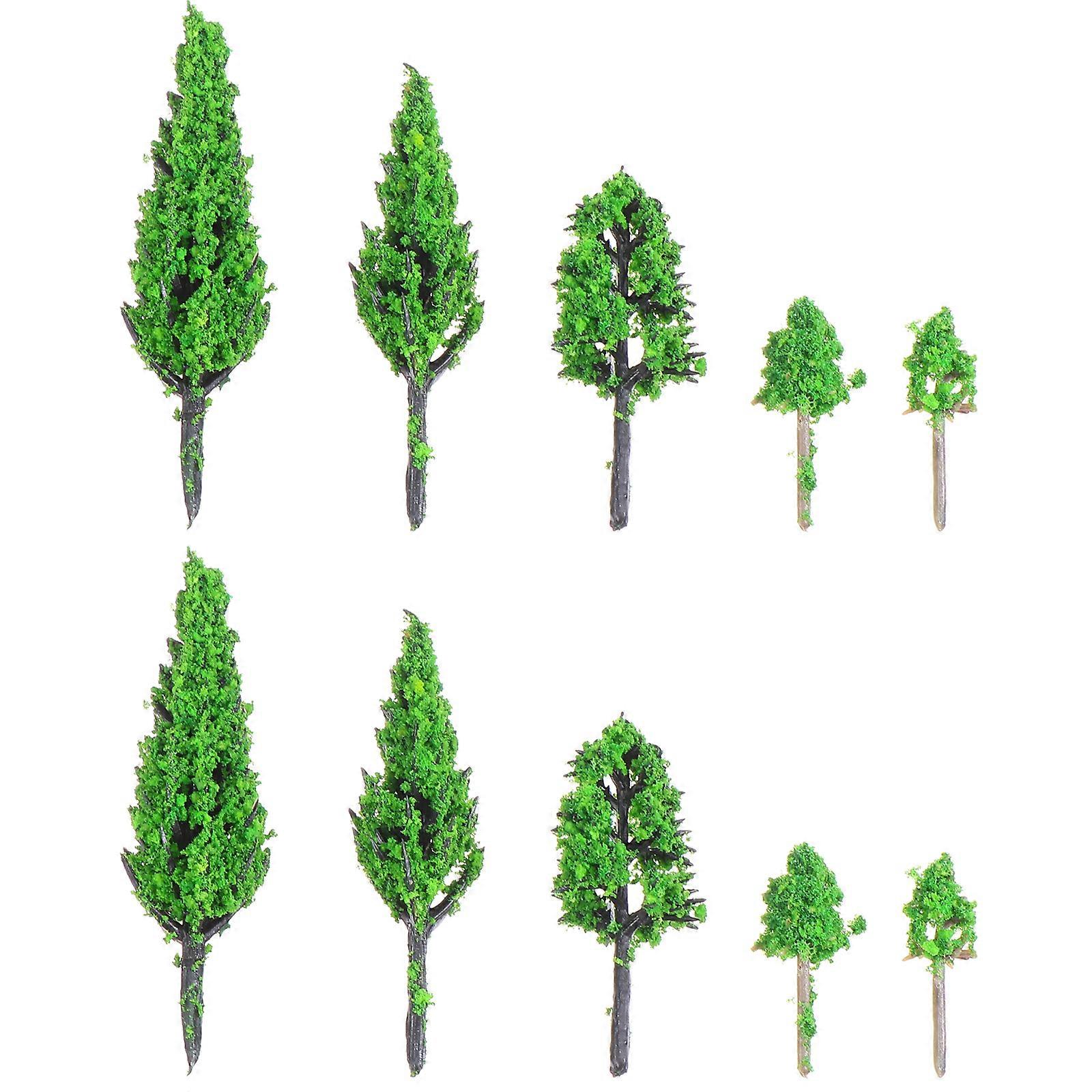 50pcs Micro Landscape Tree Models Pine Models for DIY Crafts Building Model