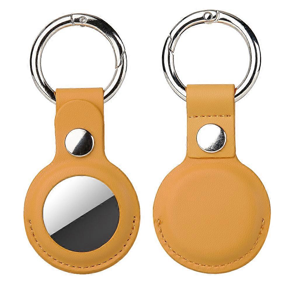 AirTag Protective Leather Cases, AirTag Key Holder, Portable Anti-Scratch Case for AirTags, AirTag Key Finder Protective Cover for Keys, Kids, Pets (Y