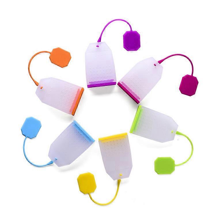 6 Pack Silicone Tea Infuser, Reusable Loose Leaf Tea Infuser with Spoon