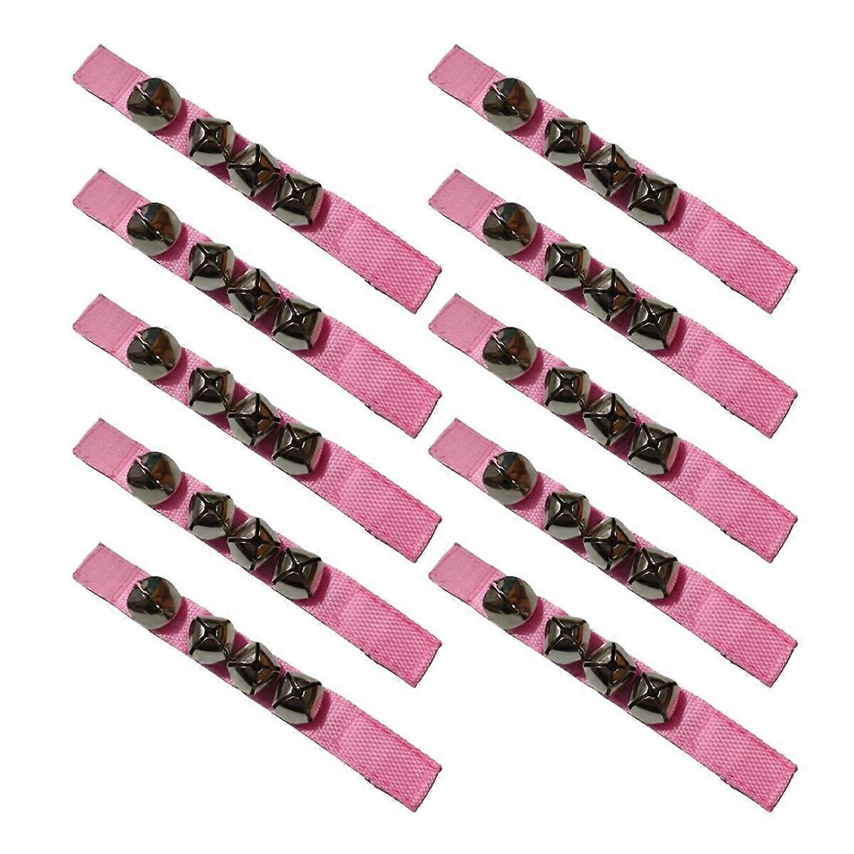 Pink Orff Percussion Instrument, Hand Bell, Foot Bell, Hand Bell for Dance Performance