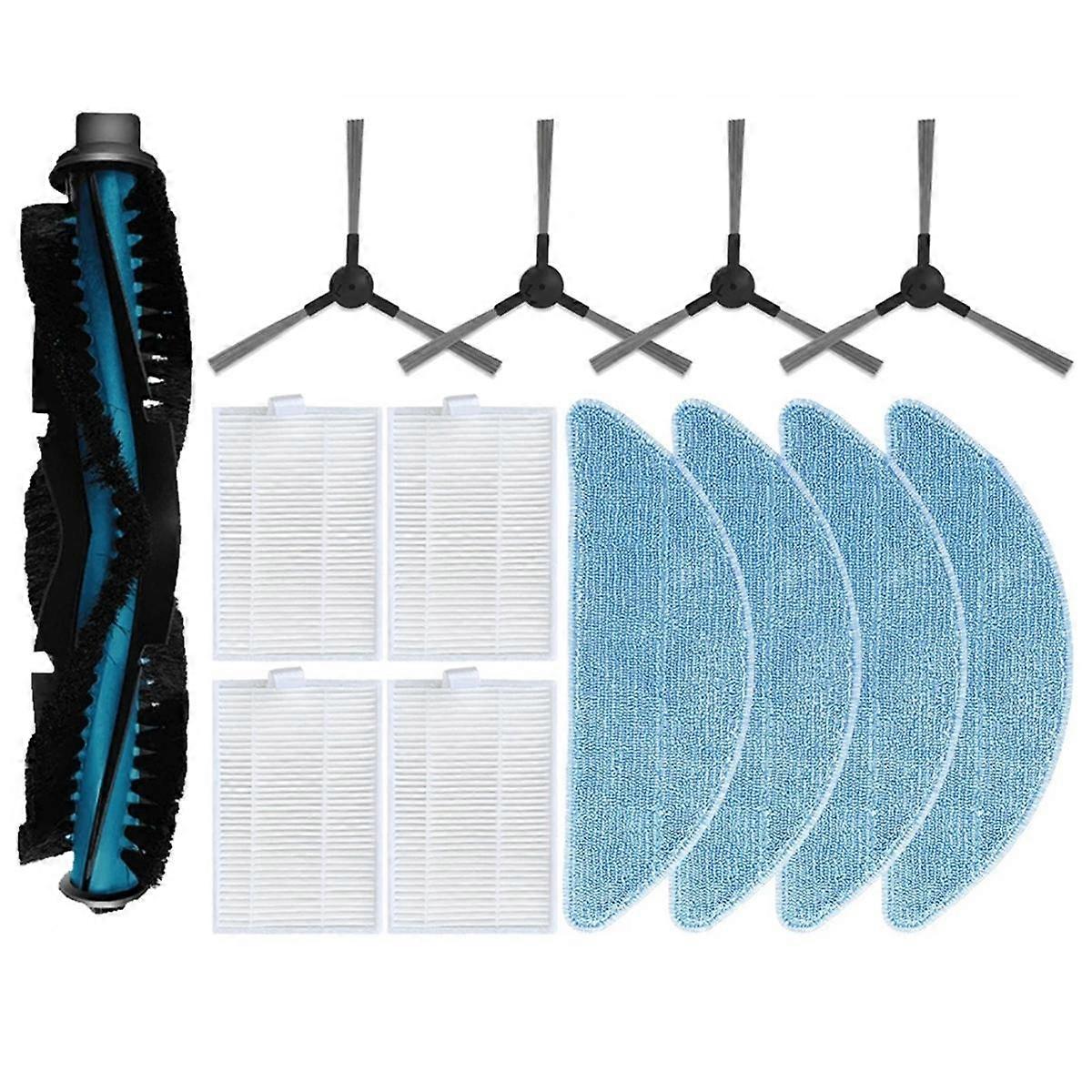 Accessory Set for Clever&Clean L-Series 707: Main Side Brush Mop Filter,B