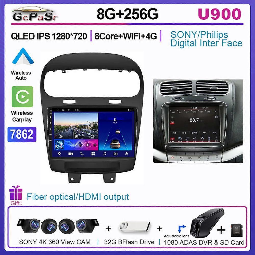 Car Radio Android Pentru DODGE JOURNEY FIAT FREEMONT 2011-2020 Multimedia Automotiva Bluetooth Carplay Coche Intelligent Systems TV