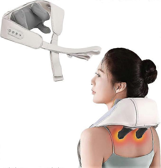 Neck and Shoulder Massager, Two Massage Intensities,Deep Tissue 3D Kneading,10 Minutes Auto Power Off and Overheating Protection, Suitable for Neck, B