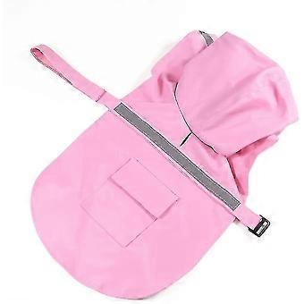 Adjustable Waterproof Pet Dog Raincoat Safety Coat Jacket With Reflective Safe