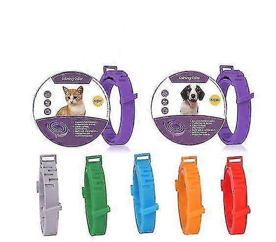 Calming Collar For Dogs Cats,adjustable Anxiety Relief Pheromone Calming Collars 60 Days Efficient Relieve Stress&relax For Small Medium Large Pets