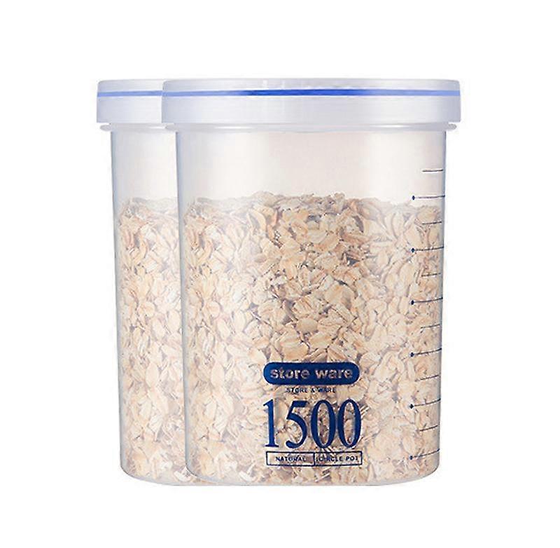 Kitchen transparent sealed plastic storage jar