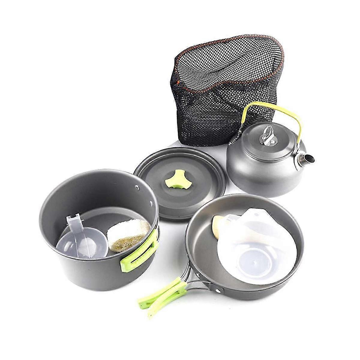 屋外ケトルアルミニウム素材-ポータブルキャンプセットポットトラベルカトラリー用品ハイキングピクニック用品