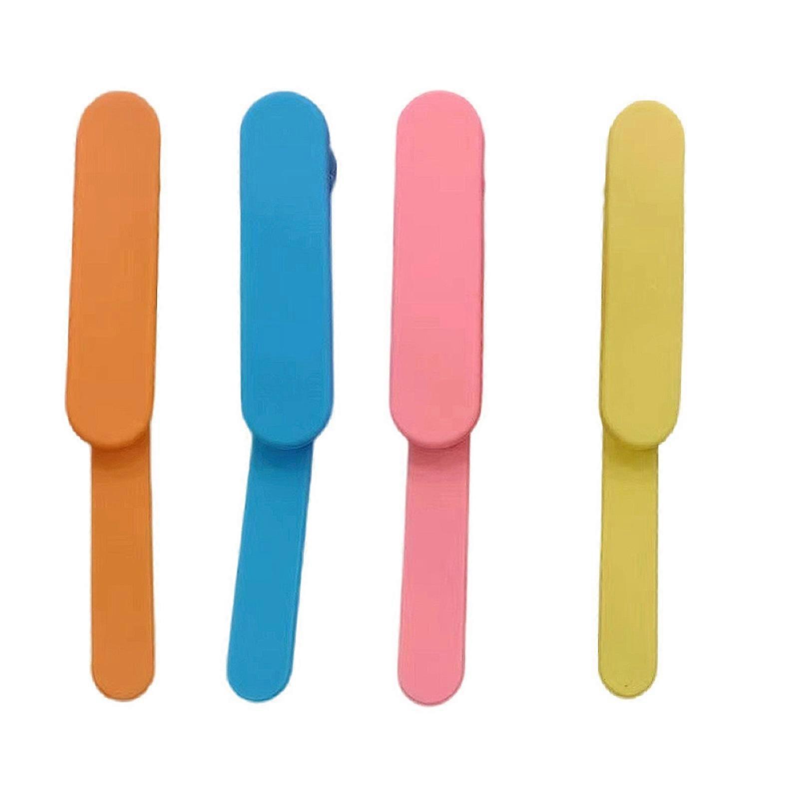 4 قطع سيليكون إشارة مرجعية ، علامات كتاب ملونة لقراءة النساء الرجال ، إشارات مرجعية لمحبي الكتب ، إكسسوارات الكتب هدية