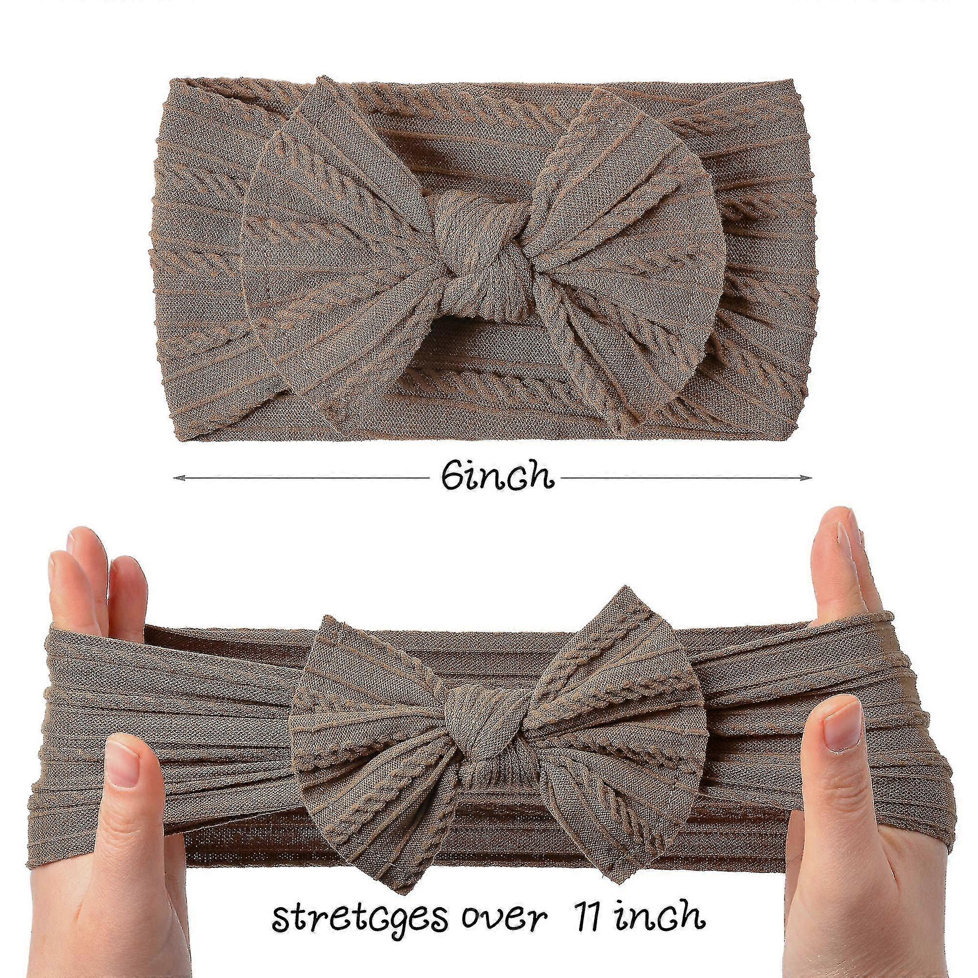 12パックベビーナイロンヘッドバンドヘアバンド-JKSHD