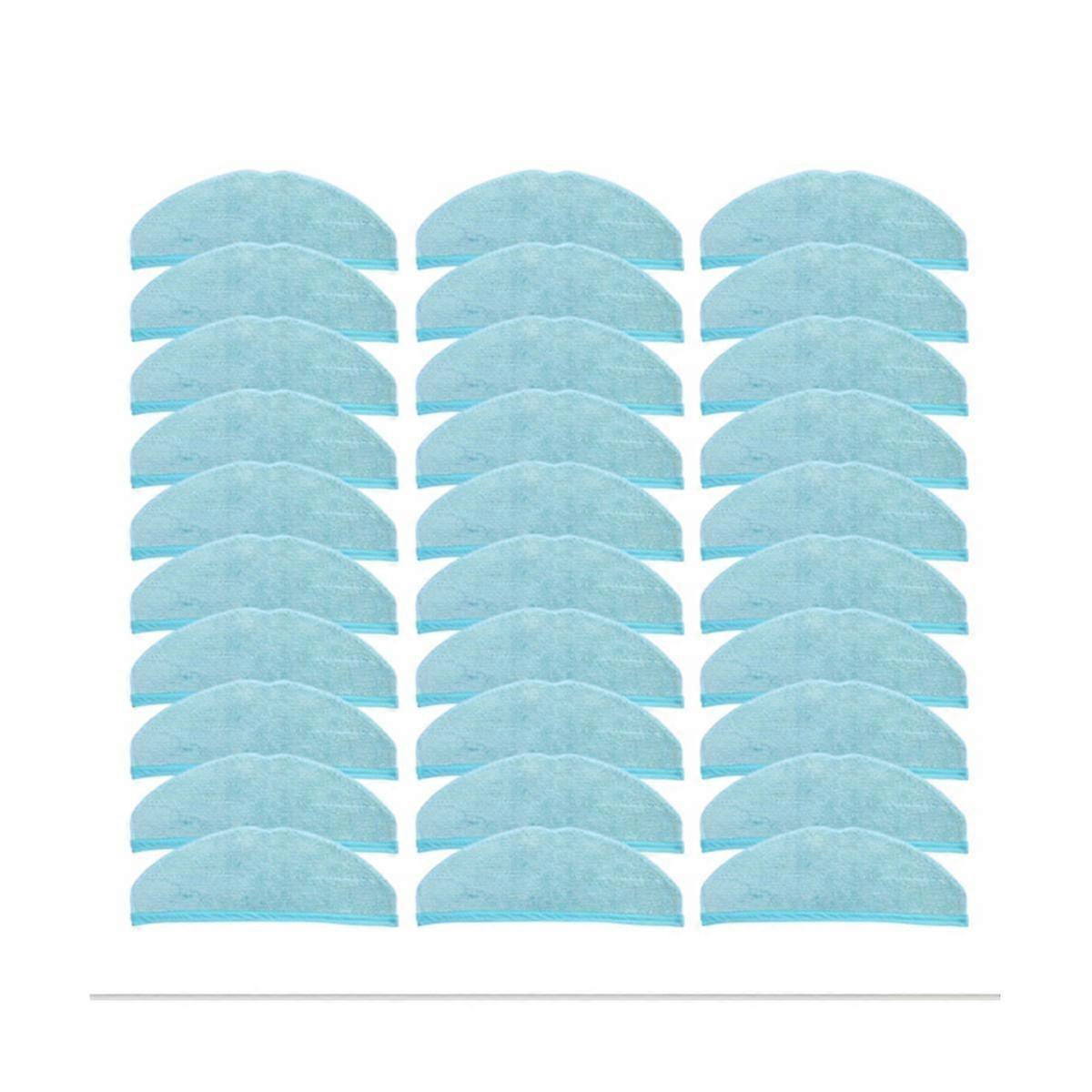 30 Pcs Mop Cloth Pads for 8090 Ultra / 9090 Robot Vacuum Cleaner Rag Microfiber Cleaner Rags Vacuum