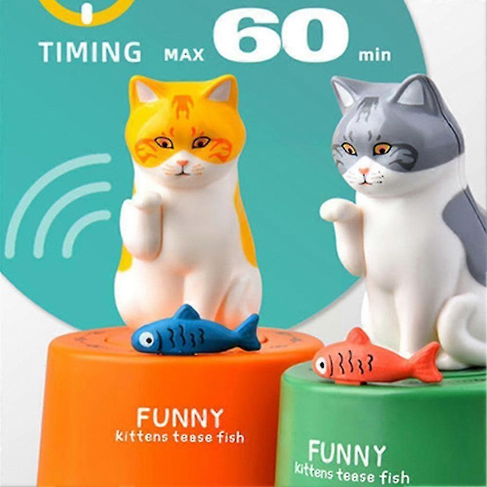 Timer Creative Cute Cat Mechanical Timer Kitchen Cooking Child Study Home Timer Management Countdown Timers For Teaching V7h8 Xc