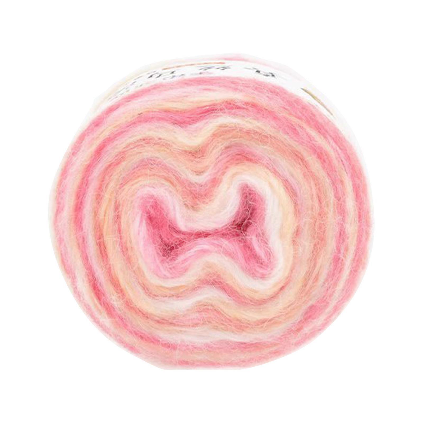 Gradient Color Knitting Thread 10.8Ft Soft Fibre Wool Knitting Yarn Weaving Yarn