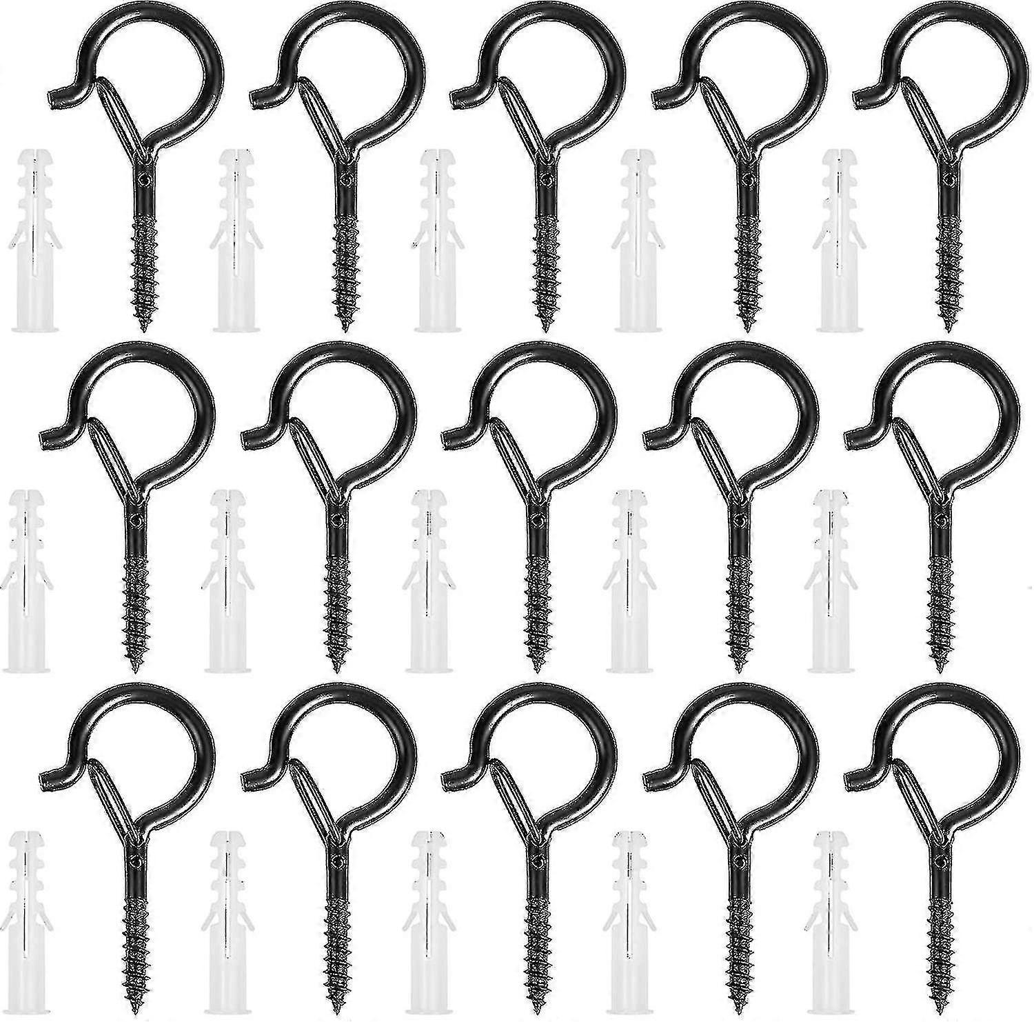 20 Piece Storage Hook Hooks, Screw Hook, Heavy Duty Bracket, Mounting Hook