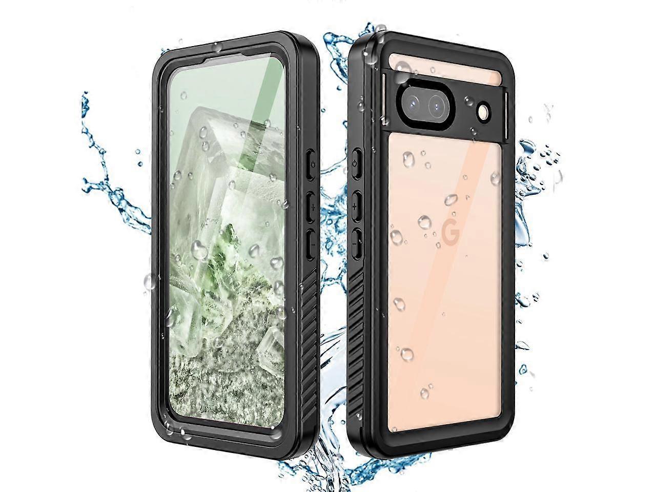 for Google Pixel 8A Case Waterproof Pixel 8A Case with Built-in Screen Camera Protector 360 Protection Du Sandproof Shockproof Anti-Scratch Case for P