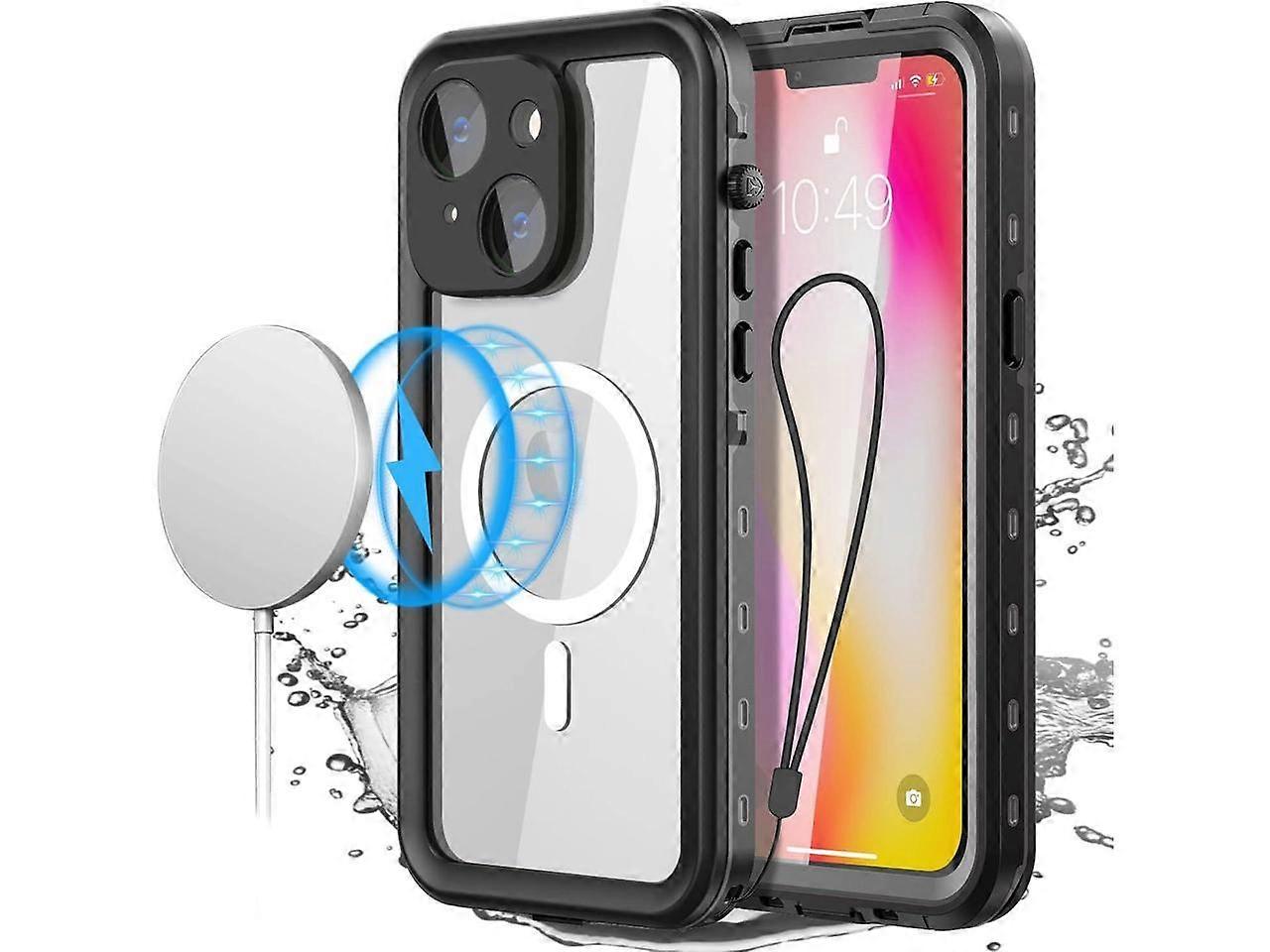 for iPhone 14 Plus Case Waterproof with Screen Protector, Compatible with Magsafe Magnetic Protective Phone Case, Water Proof Mag Safe Magnet Shockpro