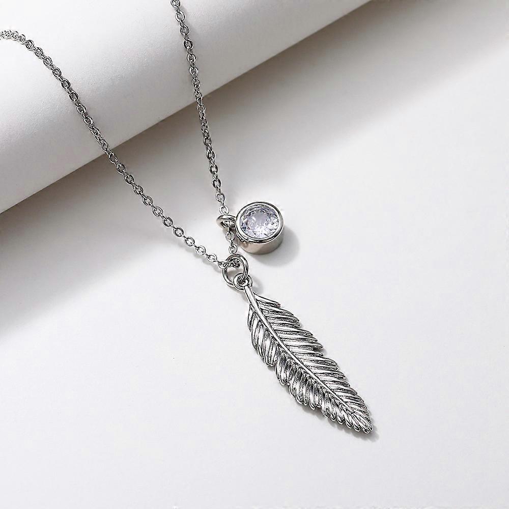 Sterling Silver Feather Women's Necklace